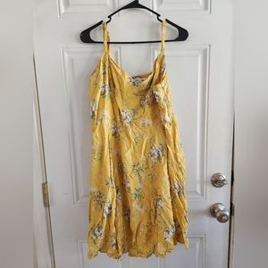 Old Navy Yellow Floral Dress
